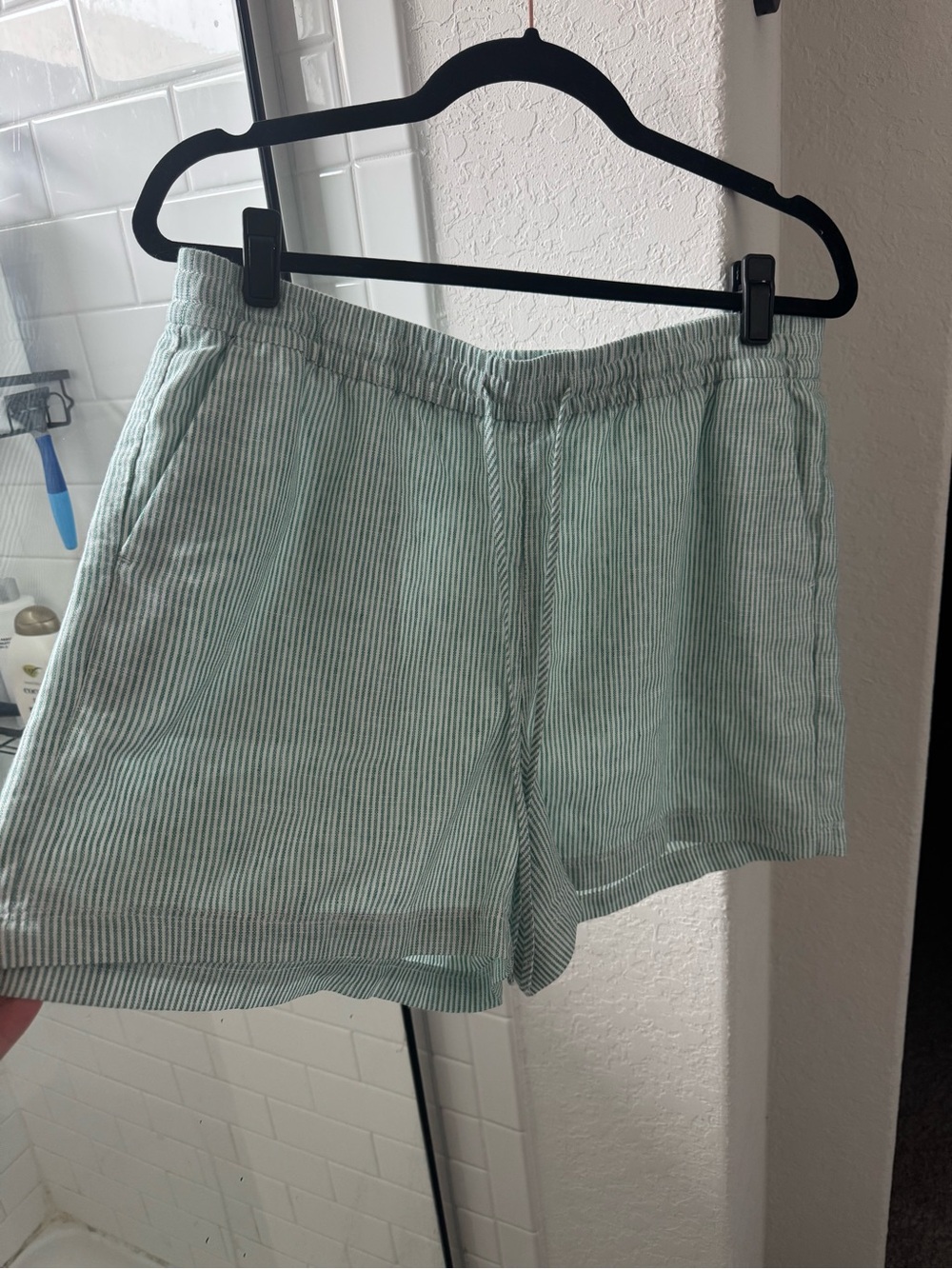 J. Crew Mint Green Striped Women's Shorts